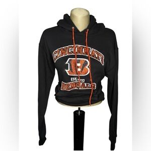 Custom-Made Bangles Football Hooded Sweatshirt Long Sleeves Size S-3X